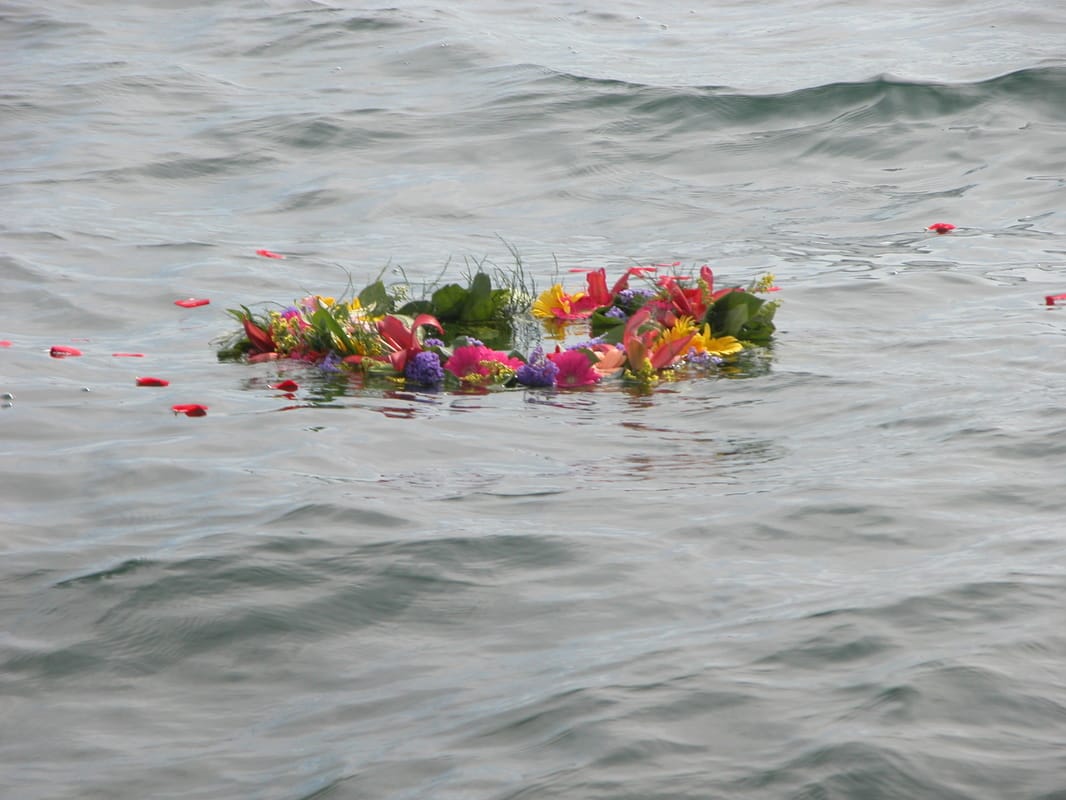 Burial at Sea White Wreath